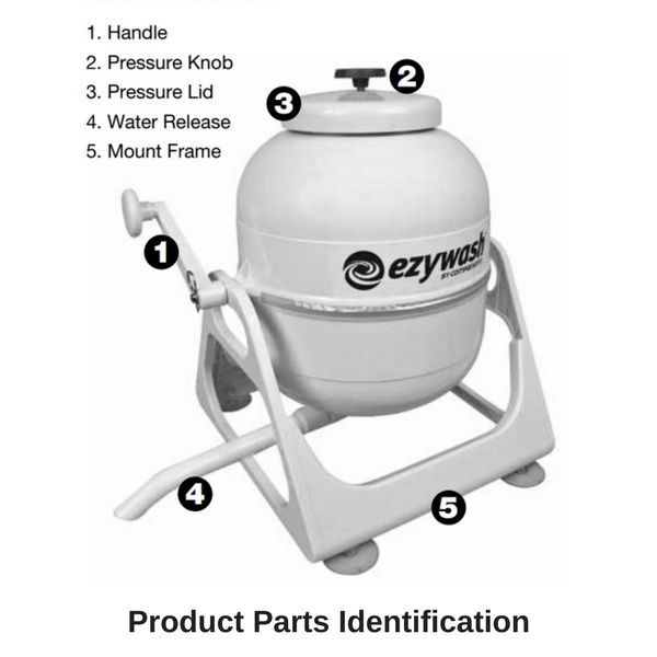 Companion Ezywash Washing Machine Portable Hand Crank Camping Boating