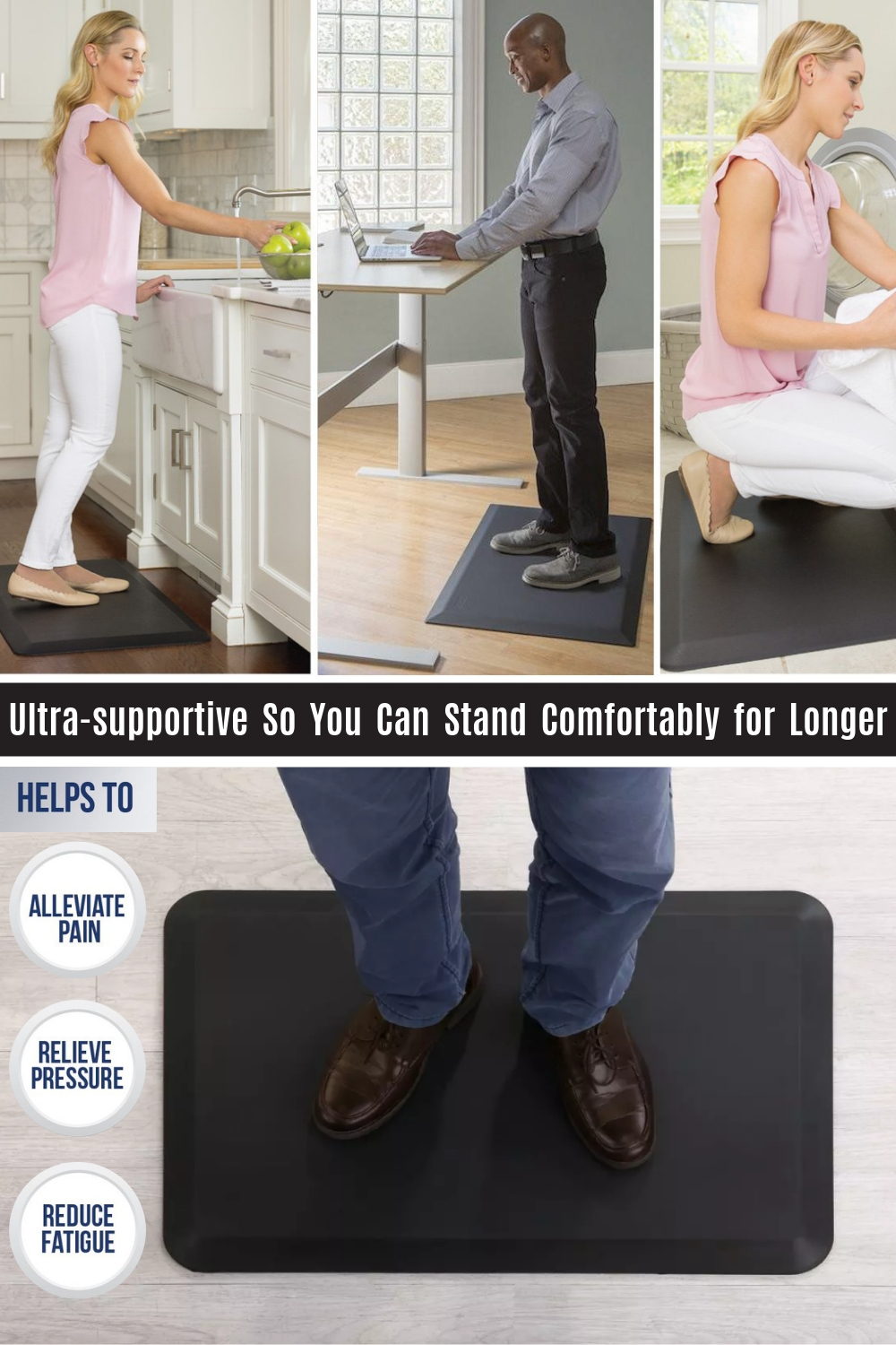 Anti Fatigue Standing Mat Desk Comfort Commercial Cushion Carpet