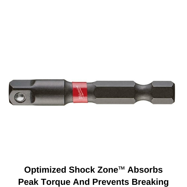 Milwaukee 3 Piece Shockwave Hex Shank Impact Socket Adapter Set 1/4 In Hex Drive eBay
