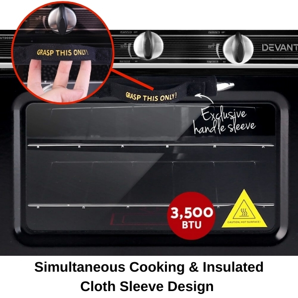 New Camping Gas Stove Oven Portable Cooker 2 Burner Camp Caravan Mini