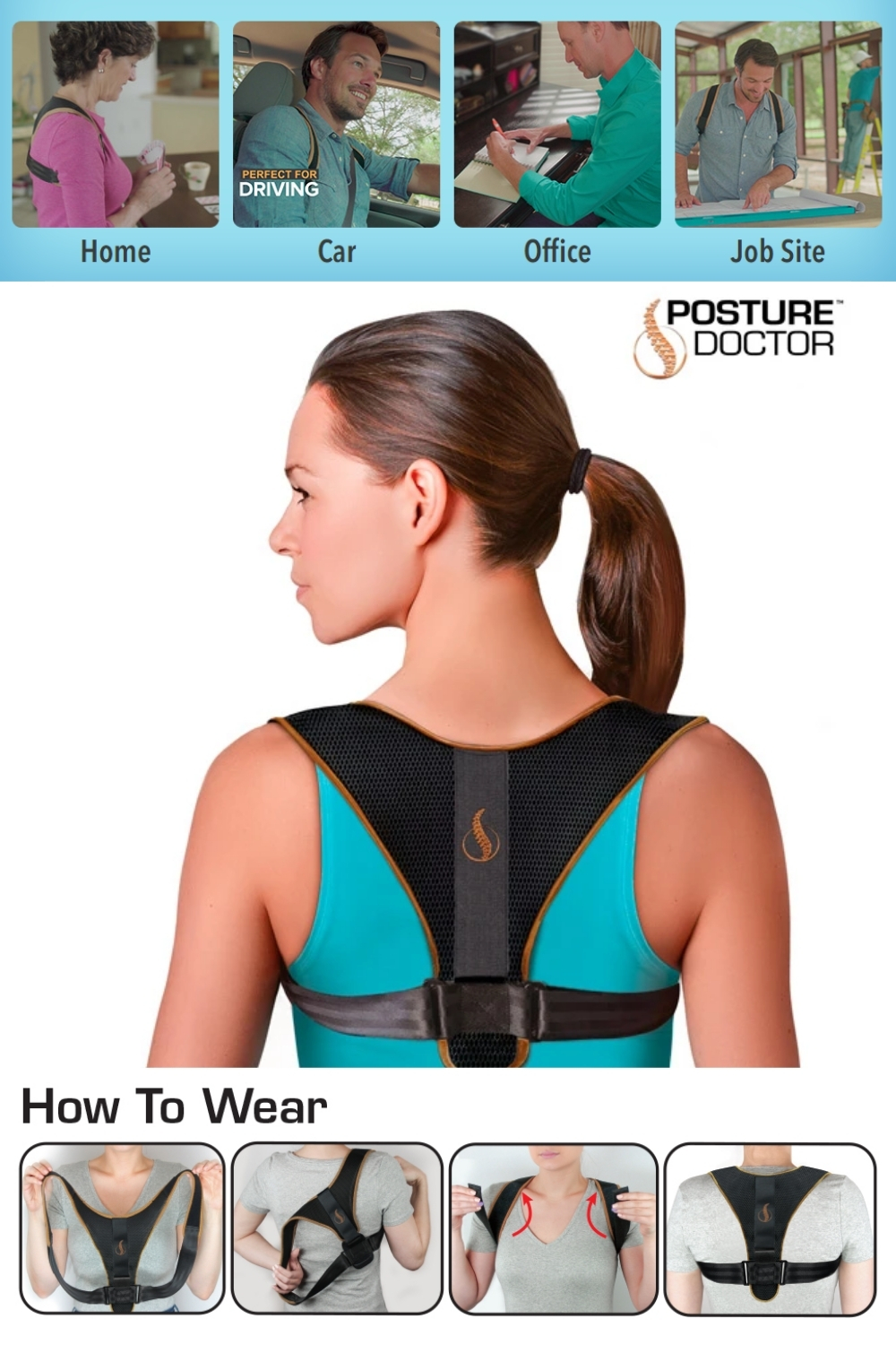 Posture Doctor As Seen On Tv Relieve Neck Back Shoulder Posture 